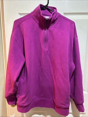 Athleta Forever Fleece 1/4 Zip Pullover
